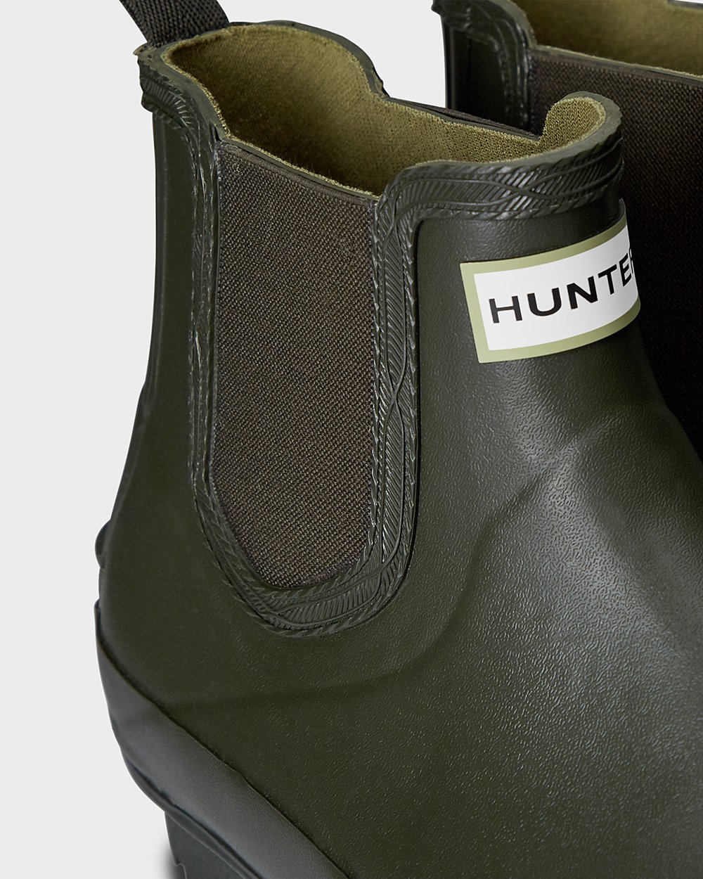 Botas Chelsea Hunter Homem Verde Escuro Oliva - Norris Field - 26ZAUKQIG